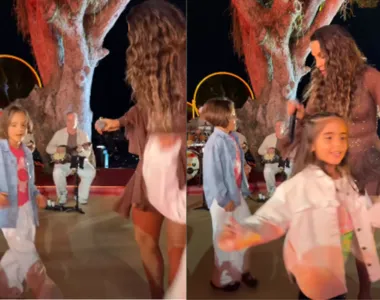 Marina e Helena participaram de gravação com a mãe