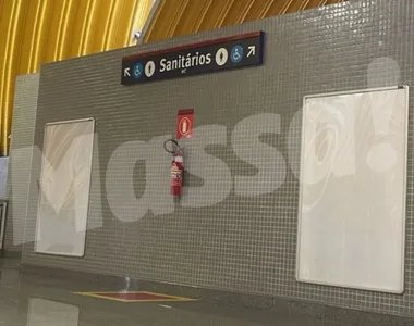 Situação chamou atenção na estação de metrô