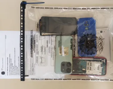 Polícia apreendeu celulares dos suspeitos