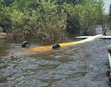 Estado em que ficou a aeronave após ser interceptada