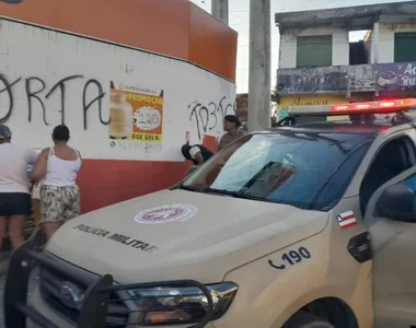 Pichações faziam referência ao tráfico