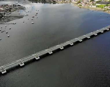 Ponte liga os bairros de Lobato e Plataforma no Subúrbio Ferroviário de Salvador