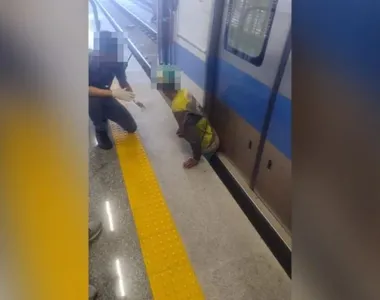 Homem ficou entalado entre um trem e a plataforma da estação Campinas de Pirajá