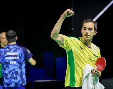 Hugo Calderano, mesatenista brasileiro