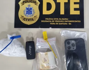 Material apreendido pelos policiais