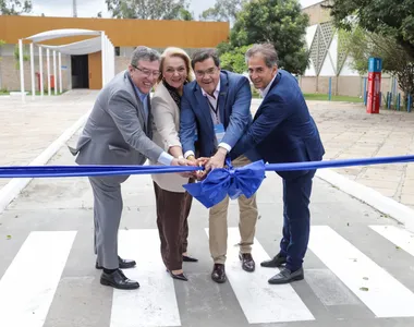 Momento da inauguração