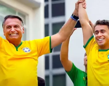 Jair Bolsonaro (PL) e Nikolas Ferreira (PL)
