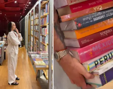 Casal gasta grande quantia para comprar livros decorativos