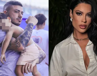 Junior Navarro, Rayane Figliuzzi e o filho do ex-casal