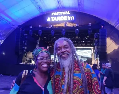 Jussara Santana e Kamaphew Tawa no Festival A TARDE FM