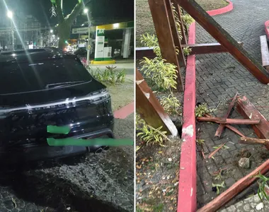 Porsche causa acidente em Itabuna