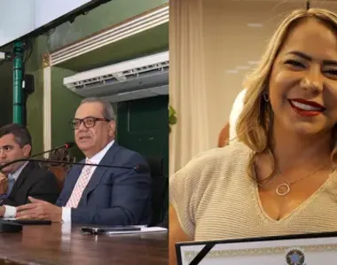 Presidente Carlos Muniz (PSDB) e vereadora Débora Santana (PDT)