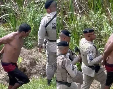 Antônio Lucas Costa Queiroz foi preso após se jogar em córrego