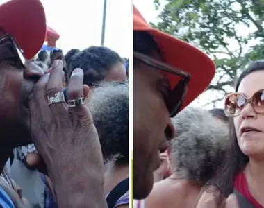 Ator Luís Miranda bate-boca com mulher em Copacabana