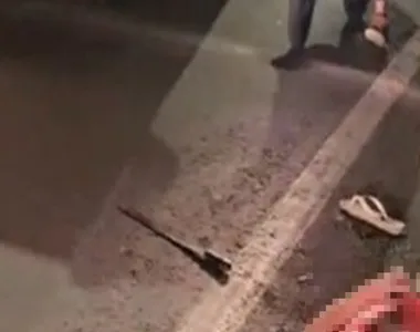 Autor do crime acabou fugindo e deixando a vítima para trás