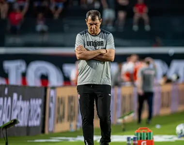 Fábio Carille no jogo contra o Bragantino