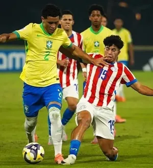 Imagem ilustrativa da imagem Brasil sub-17 bate Paraguai nos pênaltis e vai às oitavas do Mundial