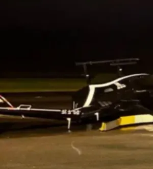 Imagem ilustrativa da imagem Homem rouba helicóptero e cai segundos depois da decolagem