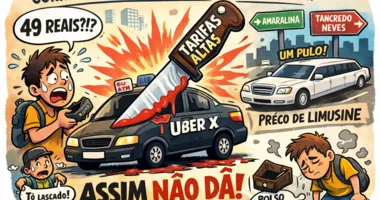 Imagem ilustrativa da imagem Boca De Me Dê: Uber inflacionado, laranjada, racha em SAJ e pepino