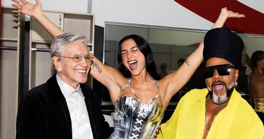 Imagem ilustrativa da imagem Caetano e Brown representam ‘grandão’ a Bahia em show com Dua Lipa