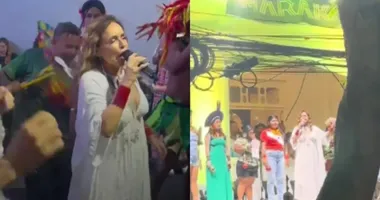Imagem ilustrativa da imagem Daniela Mercury é vaiada ao cantar Nobre Vagabundo no Círio de Nazaré
