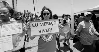 Imagem ilustrativa da imagem Famosa blogueira cristã brota em ato contra o feminicídio em Salvador