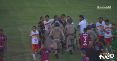 Imagem ilustrativa da imagem Presidente da Juazeirense ameaça prender árbitro de jogo contra Bahia