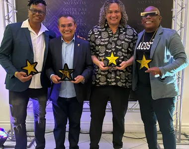 Homenageados da noite