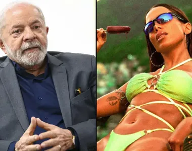 Presidente Lula e a cantora Anitta