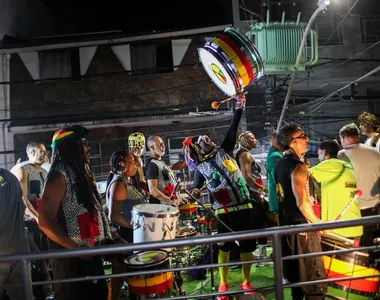 Banda Olodum se apresentou no bairro