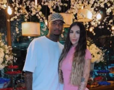 Luan Cândido e a esposa Ivana