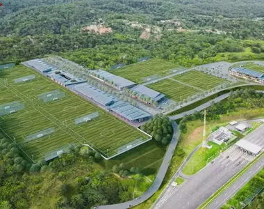 Imagem do projeto do novo CT do Bahia