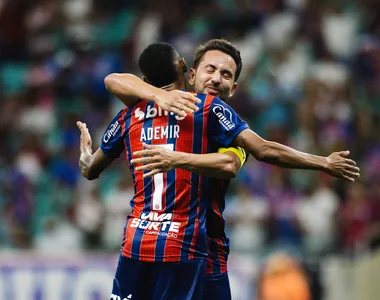 Ademir marcou duas vezes contra o Barcelona de Ilhéus