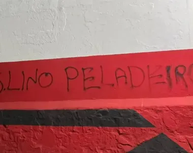 Muro da Gávea foi pichado em protesto à atacante