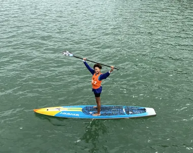 Amanda Lima, promessa do Stand Up Paddle