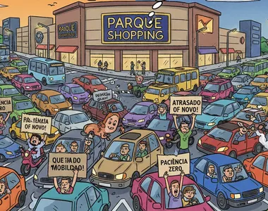 Engarrafamento aperta a mente da galera