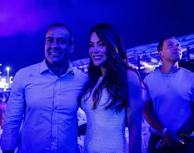 Bruno Reis concedeu entrevista coletiva antes do show de Roberto Carlos