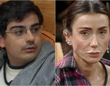 Ao observar Michelle deitada entre as pernas de Shia, Camargo não escondeu a indignação