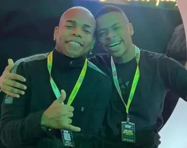 Humorista Cristian Bell e o influenciador Rodrigo Amendoim