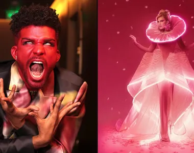 Ator Lucas Leto e a dançarina Lore Improta