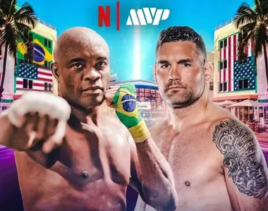 Cartaz do reencontro entre Anderson Silva e Chris Weidman