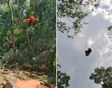 Local em que empresária caiu