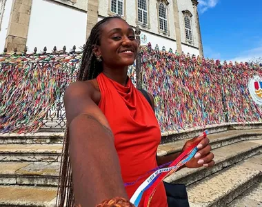 Ex-BB Sarah Aline brota em Salvador