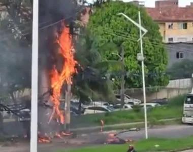 Situação aconteceu ao lado do Salvador Norte Shopping
