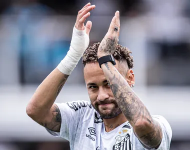 Neymar, jogador do Santos