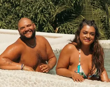 Apresentador Gominho e a cantora Preta Gil