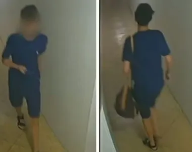Jovem carregou objetos dentro de uma bolsa