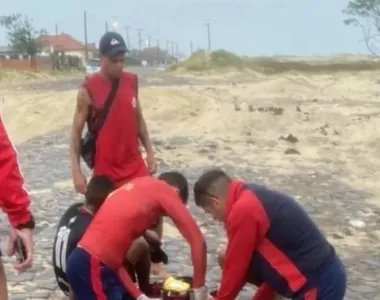Salva-vidas realizaram os primeiros atendimentos