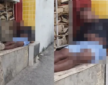 Homem estava sentado na calçada quando foi surpreendido pelo autor do crime