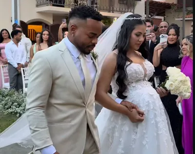 Cristian Bell e a esposa Ana Carla